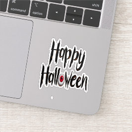 Feliz halloween adesivo assustador