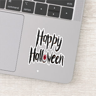 Feliz halloween adesivo assustador