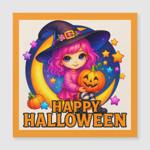 Feliz Halloween - Bonitão de Bruxa de Lua