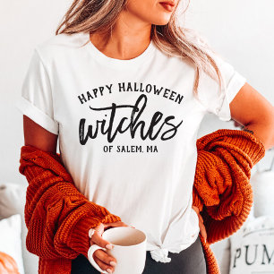 Feliz Halloween Bruxas Roteiro Preto Personalizado