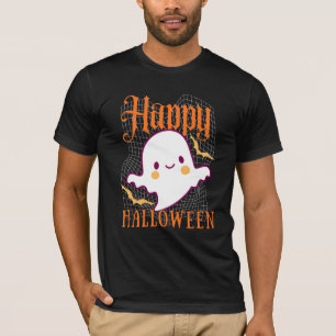 Feliz Halloween Camiseta Fantasma Fofo Temporada A