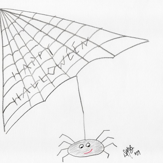 Feliz Halloween - Cartão de Aranha (Criador carregado)