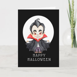 Feliz Halloween - Cartão de Vampiro