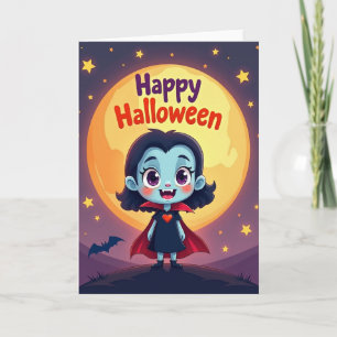 Feliz Halloween Cartão Estrelado
