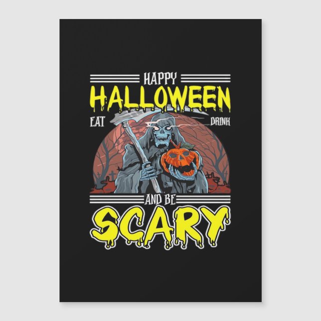 Feliz Halloween Coma Beba E Seja Assustadoramente  (Frente)