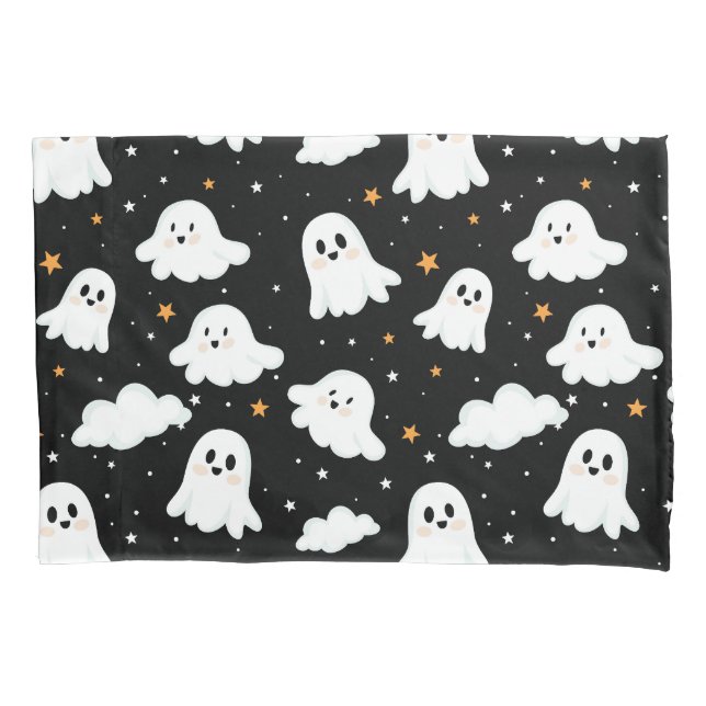 Feliz Halloween Ghost Cloudy Star Sky (Frente)