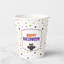 Feliz Halloween Morcego de Vampiro Fofo Pontos e E