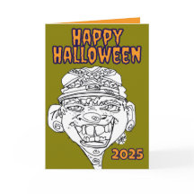 Feliz Halloween Sem Figurino Necessário Cartão de