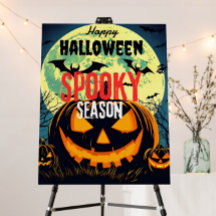 Feliz Halloween Spooky Season Creepy Poster