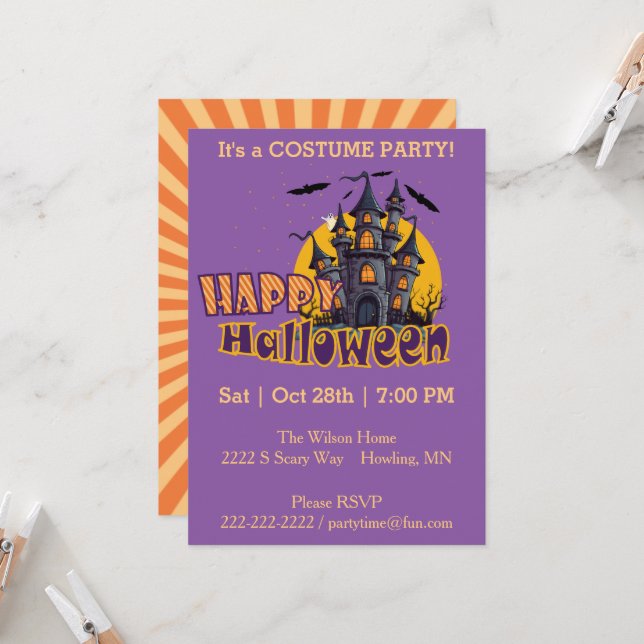 Feliz Halloween Starburst (Frente/Verso In Situ)