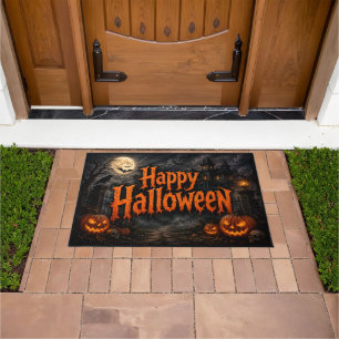 Feliz Halloween Tapete de Casa Assombrada