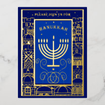 Feliz Hanukkah Bela Festa Judaica Menorah