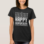 Feliz Hanukkah Camisa Mulheres Homens Crianças Men<br><div class="desc">Feliz Hanukkah Camisa Mulheres Homens Crianças Menorah Judeu Chanukah</div>