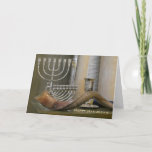 Feliz Hanukkah, Cartão de Saudação Menorah<br><div class="desc">Feliz Cartão de Cartões de natal Judeu Hanukkah. Foto original de Marcia Socolik,  com Ram's Horn (shfar),  menorah e copo de prata. Todos os Direitos Reservados © 2020 Marcia Socolik.</div>