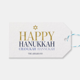 Feliz Hanukkah Chanukah Holiday Dando Etiquetas
