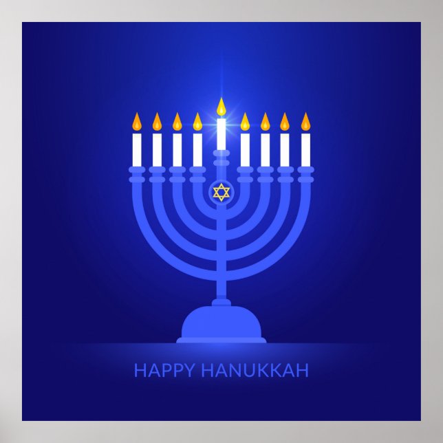 Feliz Hanukkah Poster (Frente)