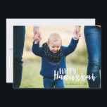 Feliz Hanukkah Star do Cartão com fotos David Holi<br><div class="desc">Na moda e feliz Estrela de Hanukkah do Cartão com fotos David Holiday é perfeito para todos os seus amigos e família nesta temporada de férias. Personalize o texto com seu nome de família e o ano e troque a foto por uma foto de seus filhos, animais de estimação ou...</div>