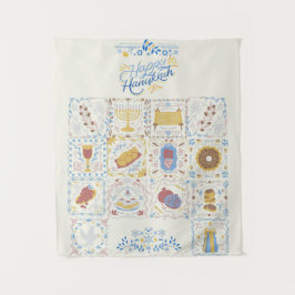 Feliz Hanukkah Tapeçaria