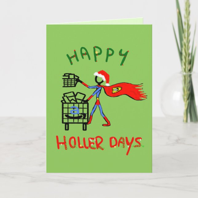 Feliz Holerdays 8 - número de pedidos. Cartão (Frente)
