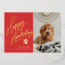 Feliz Howlidays Pet Foto de Natal