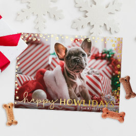 Feliz Howlidays Pet Lover Dourado