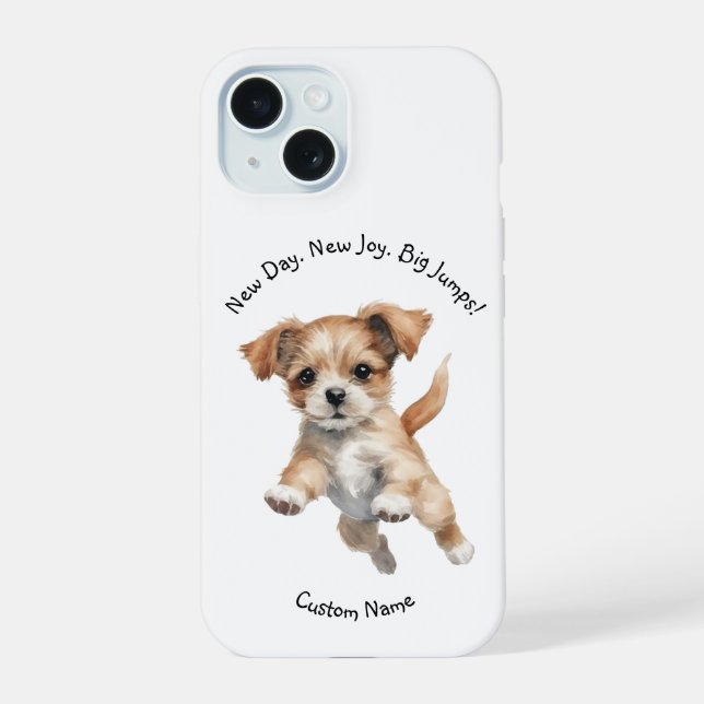 Feliz Jumping Dog Art - Feliz (Verso)