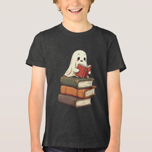 Feliz Leitor Fantasma - Adorável Bookworm (Frente)