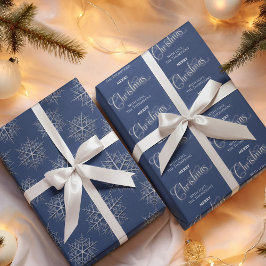 Feliz Marinho de Natal Azul Personalizado