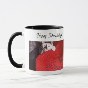 Feliz Meowlidays Caneca Combo ,Amantes de Gatos