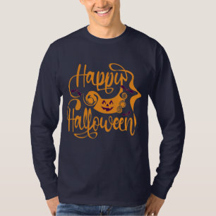 Feliz morcegos de Halloween ou camiseta lanterna