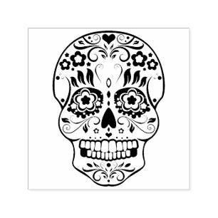 Feliz Muertos Açúcar Festivo Carimbo Autocolante