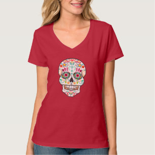 Feliz Muertos - camiseta feliz do crânio do açú