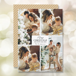 Feliz Natal 4 Cartões de natal de Colagem de Fotos