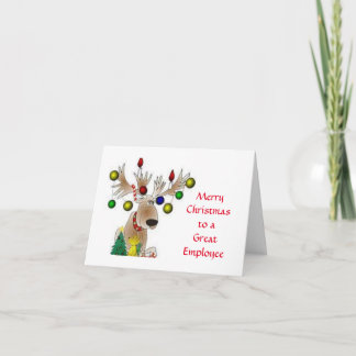 **FELIZ NATAL** A UM ÓTIMO FUNCIONÁRIO" CARTÃO