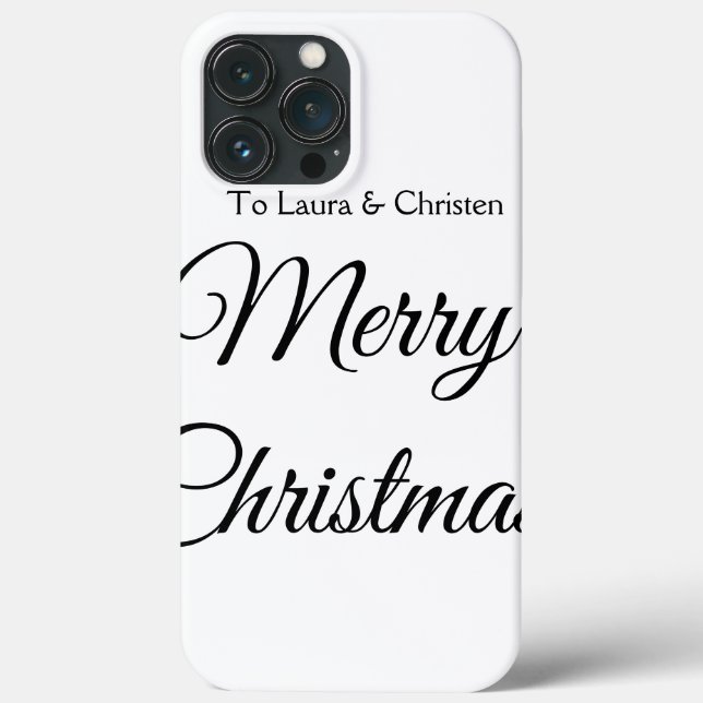 Feliz Natal adicionar nome texto presente personal (Verso)