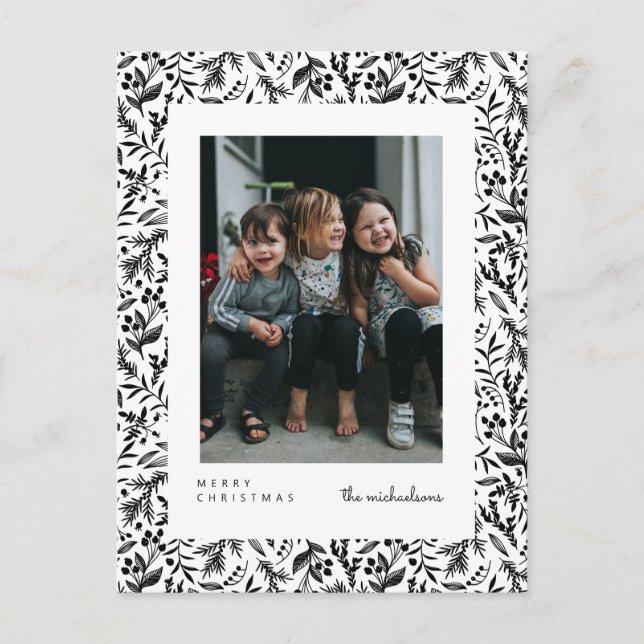 FELIZ NATAL | Adicione o seu cartão postal fotográ (Frente)