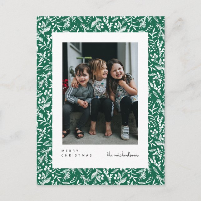 FELIZ NATAL | Adicione o seu cartão postal fotográ (Frente)