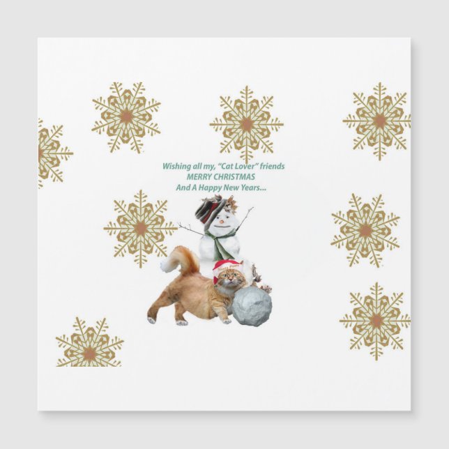 Feliz Natal - Amantes de Gatos (Frente)