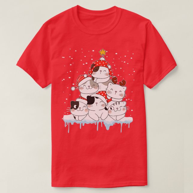 Feliz Natal Amigos de Gato Doce Suéter (Frente do Design)
