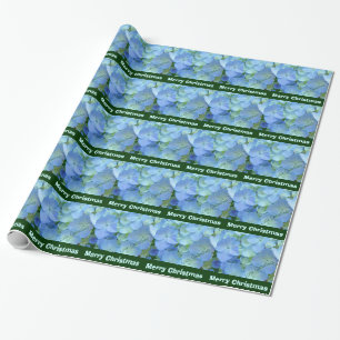 Feliz Natal Amor Vovó Papel de Embrulho Azul