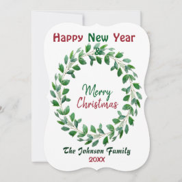 Feliz Natal Aquarela Novo Ano Terra Verde