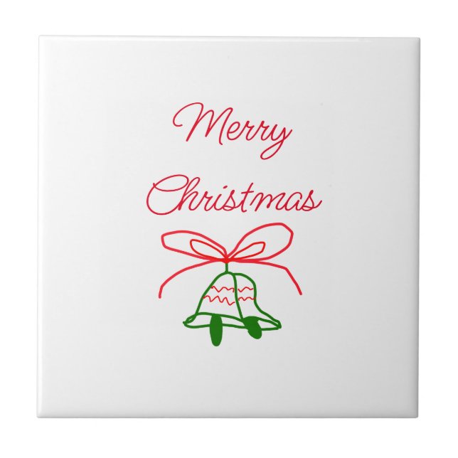 Feliz Natal arco verde-jingle na moda (Frente)