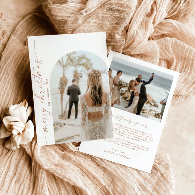 Feliz Natal Arranjado Cartão de Férias (Criador carregado)