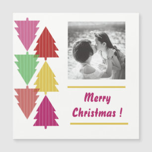 Feliz natal árvore colorida foto personalizada