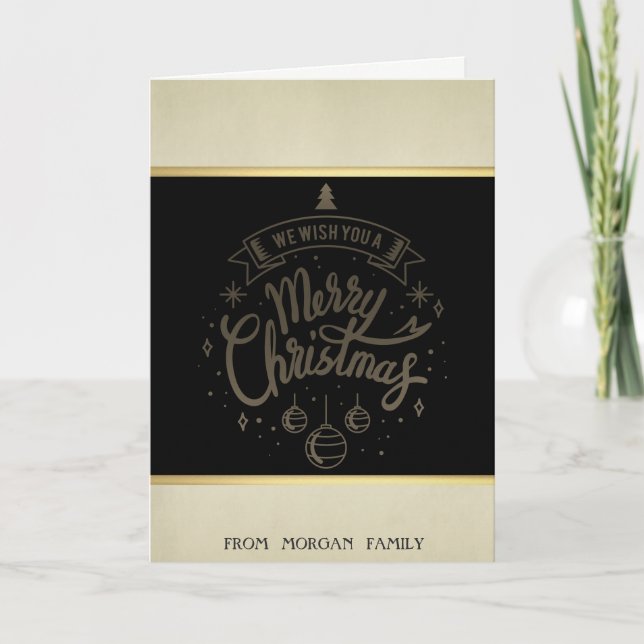 Feliz Natal, Árvore de Natal, Cartão de Férias de  (Frente)