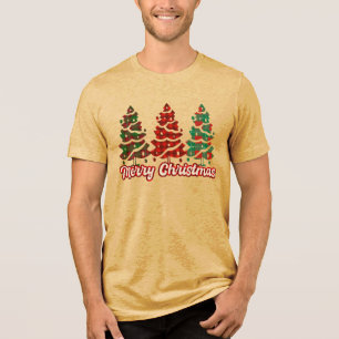 Feliz Natal Árvores de Xadrez Búfalo Design-42019