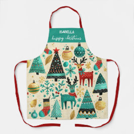 Feliz Natal - Árvores Festivas e Reindeer