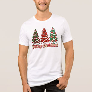 Feliz Natal Árvores Xadrez Búfalo Design-42019