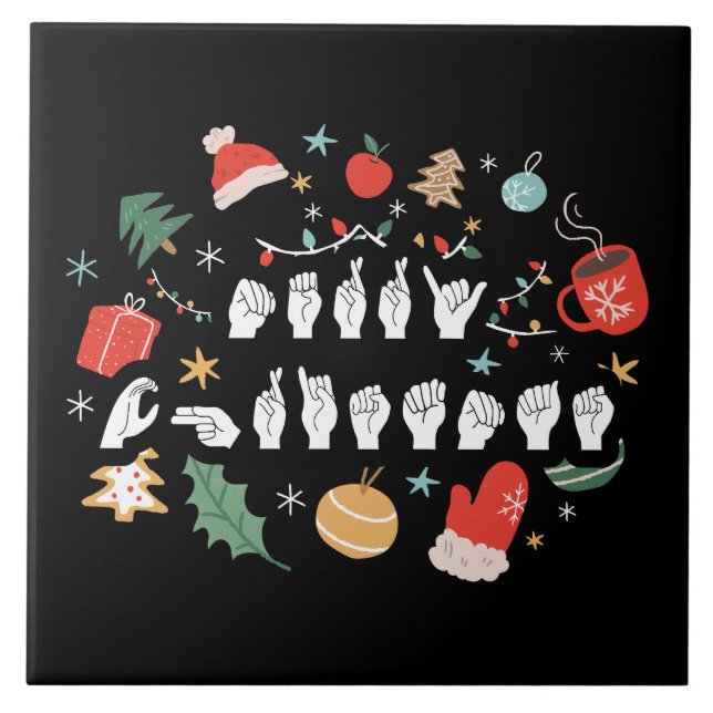 Feliz Natal - ASL American Sign Language III (Frente)