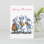 Feliz Natal - Banda Romântica Engraçada - Divertid<br><div class="desc">Feliz Natal - Banda Romântica Engraçada do Mouse - Desenho de Cartoon Animal Mouses Love Music - Choose / Add Your Unique Text / Color - Make Your Especial Gift - Reize, mova ou remova e adicione elementos / texto com a ferramenta de personalização! - Desenho e Design por MIGNED....</div>